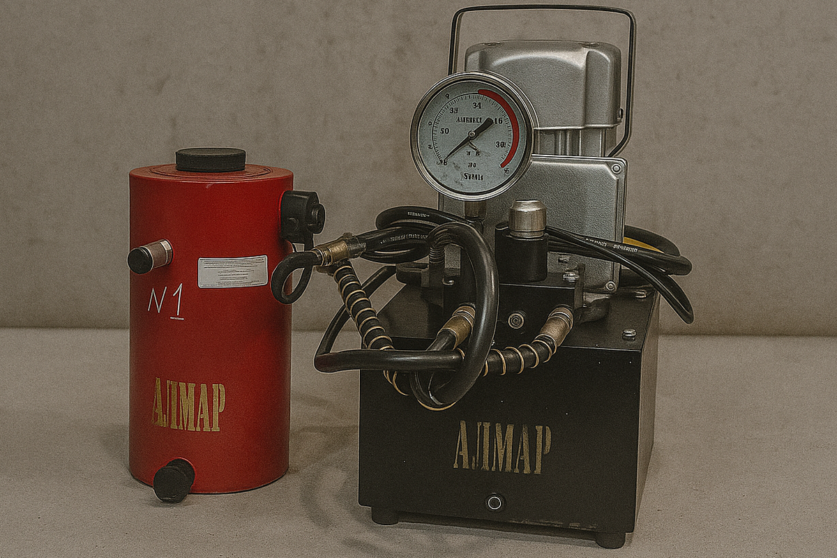 Большегрузные комплекты (Дистанционный домкрат + маслостанция)